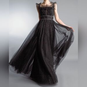Basix Black Label D9755L Off The Shoulder Gown Size 10 MSRP $495.00
